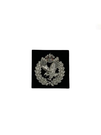 Picture of Army Air Corps Beret Badge - Officer's Bullion Wire - Navy - Tudor Crown
