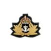 Picture of Royal Navy Officers Cap Badge - Navy Felt Backing - Tudor Crown