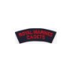 Picture of Royal Marines Cadets Shoulder Title - Red on Blue