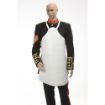 Picture of White Gloss PVC Bass drum apron, nickle fittings