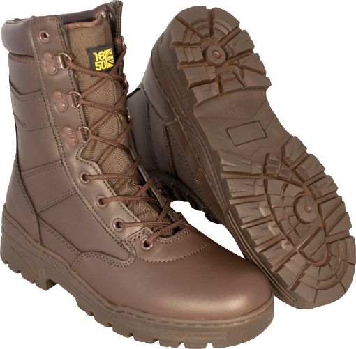 Picture of Full Brown Leather Patrol Boot for Cadets