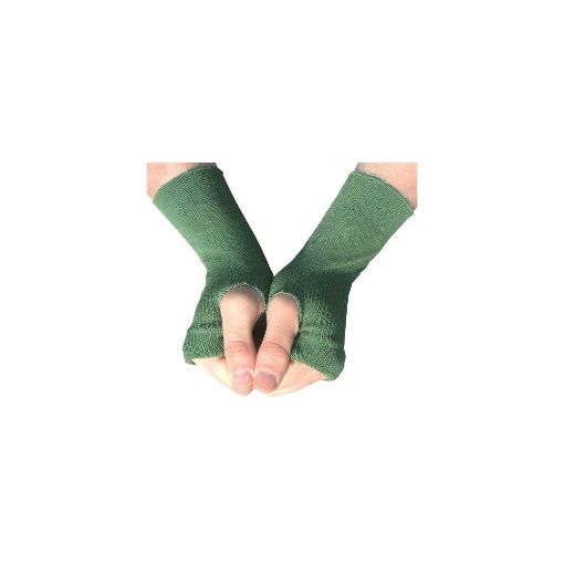 Picture of Olive Green Thermal Wrist Overs  - Meraklon -One Size fits All.  