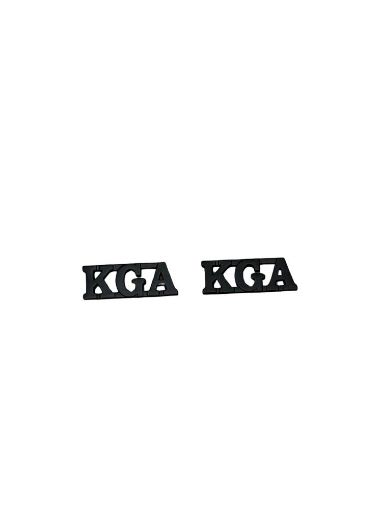 Picture of KGA - Shoulder Titles - Black - Spike & Clutch - Pair